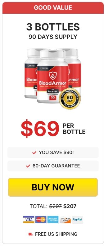 Best Seller-Save more with 3 bottles of BloodArmor